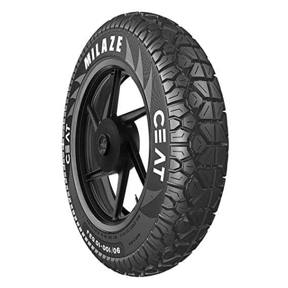 Ceat Milaze 90/100-10 53J Tubeless Scooter Tyre,Front or Rear Ceat Tyre